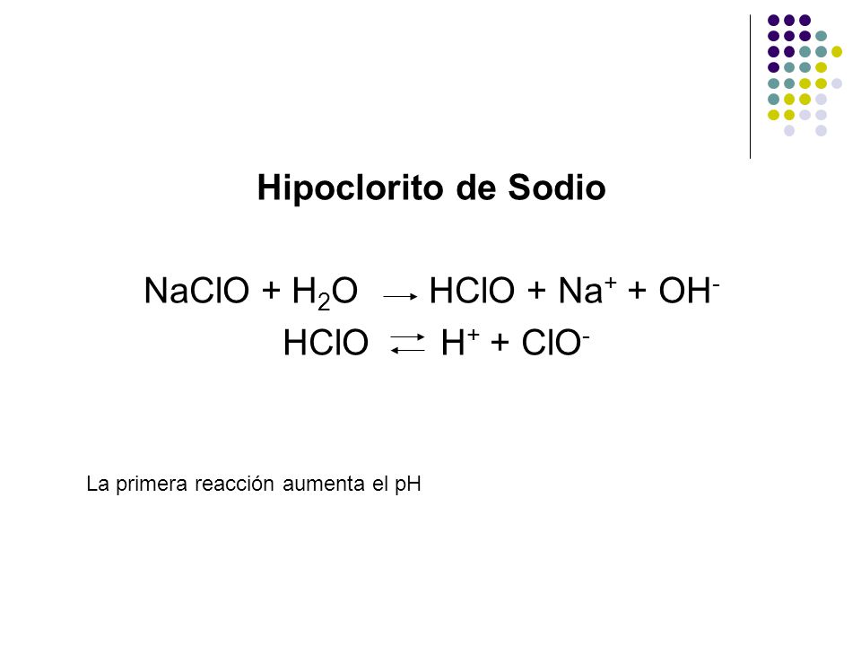 ph del hipoclorito de sodio ph del hipoclorito de sodio